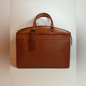 Louis Vuitton Epi Riviera Hand Bag in Brown Epi Leather